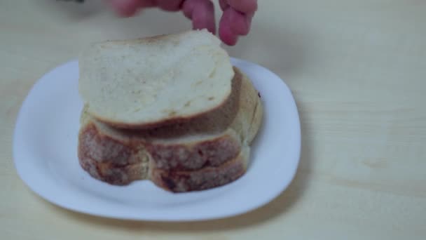 버터를 사람의 모습을 가까이 — 비디오
