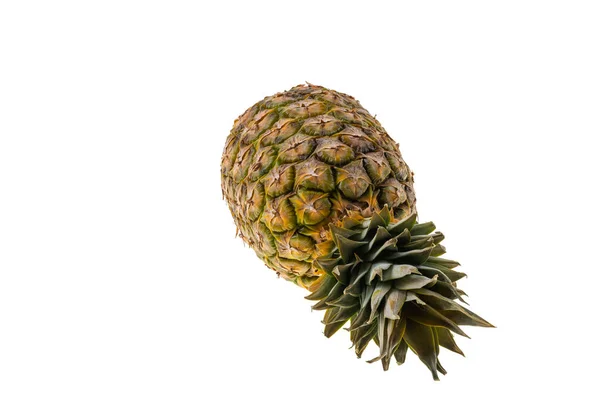 Close Zicht Van Ananas Geïsoleerd Witte Achtergrond — Stockfoto