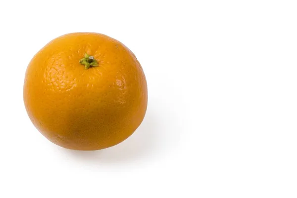 Close Zicht Oranje Isolatie Witte Achtergrond — Stockfoto