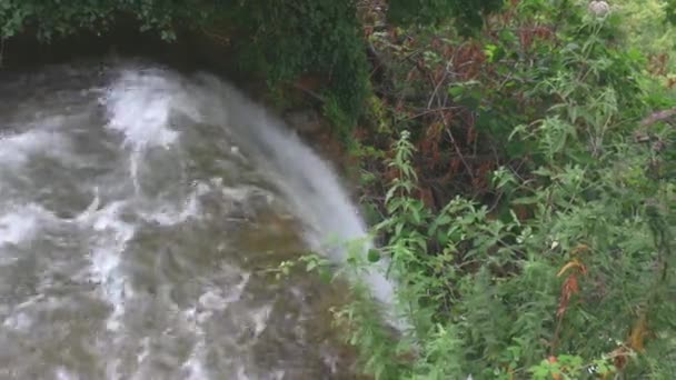 Wspaniały Widok Początek Słynnego Wodospadu Edessa Grecja — Wideo stockowe