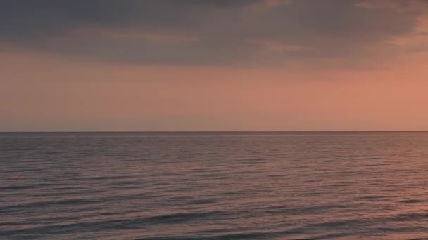 Beautiful View Red Sunset Mediterranean Sea Greece — 비디오
