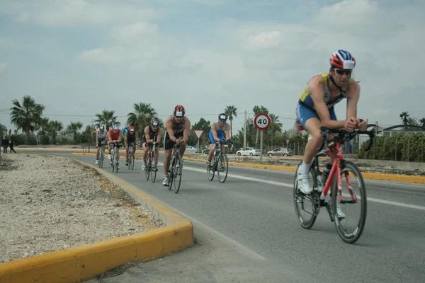 Group of men doing cycling — Stock Photo, Image