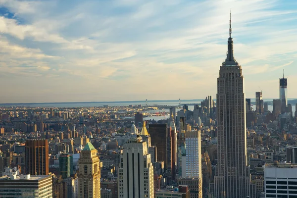 Eine Luftaufnahme über New York City — Stockfoto