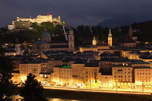 Vista aérea de Salzburgo na proximidade — Fotografia de Stock