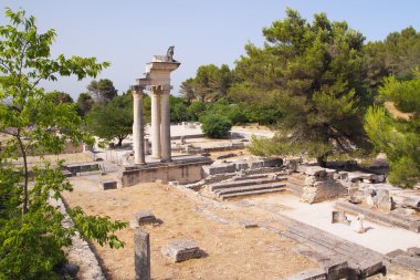 genel bakış: glanum (provence, Fransa)