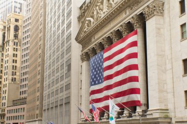 new York Wall street. (ABD). yatay olarak.