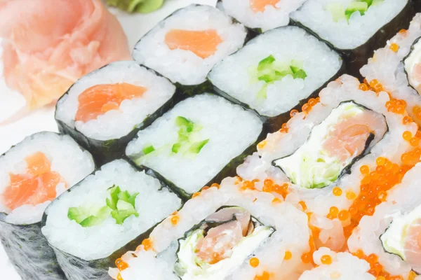 Szczegółowy widok maki sushi — Zdjęcie stockowe