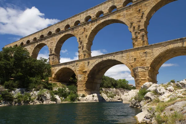 De pont du gard in Frankrijk — Stockfoto
