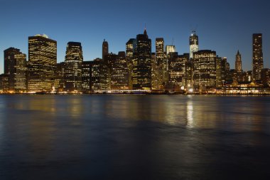 aşağı Manhattan'da geceleri