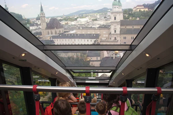 Visualizza da una funicolare (Salisburgo, Austria ) — Foto Stock