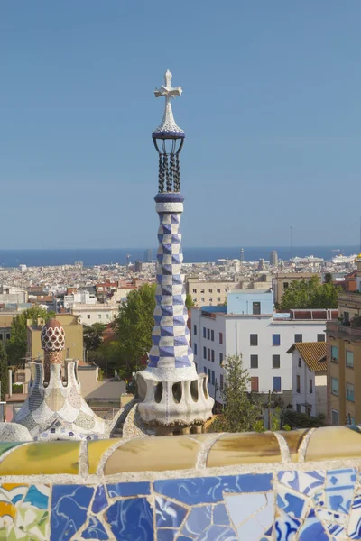 Le célèbre parc Guell à Barcelone — Photo