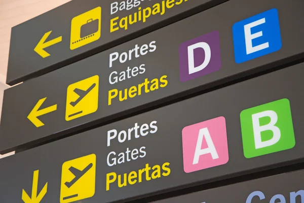 Airport Signs — Stock Photo, Image