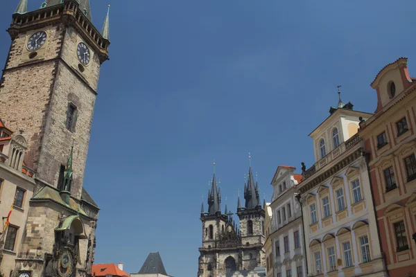 Obecný pohled na staré náměstí — Stock fotografie