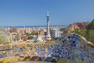 PARK GUEL in Barcelona clipart