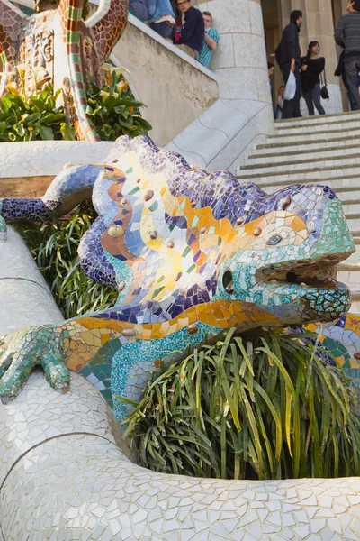 Salamander in Park Guell. — Stock Photo, Image