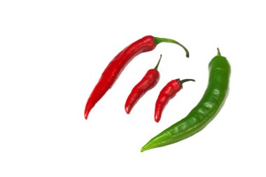 serin yeşil ve kırmızı biber grubu.