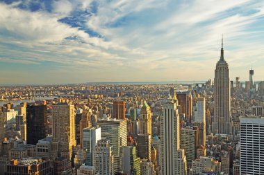 Midtown Manhattan'ın gün batımında