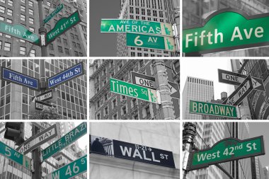 caddeler ve sokaklar işaretleri nyc od