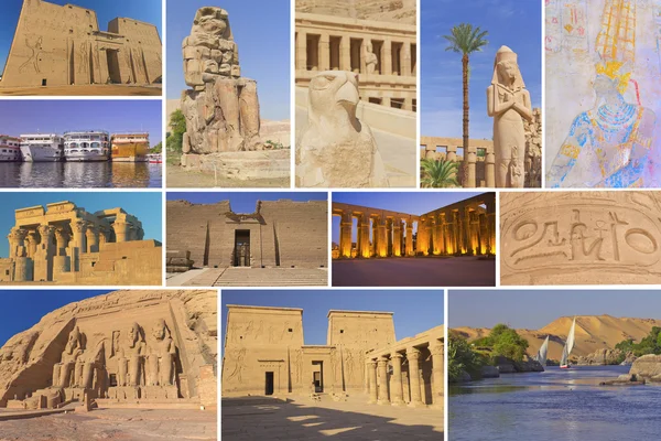 Cestování na egyptské chrámy — Stock fotografie