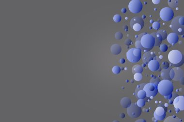 gri zemin üzerine mavi topları