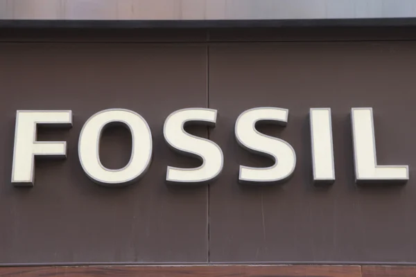 Fossil company sign — Stock Photo, Image