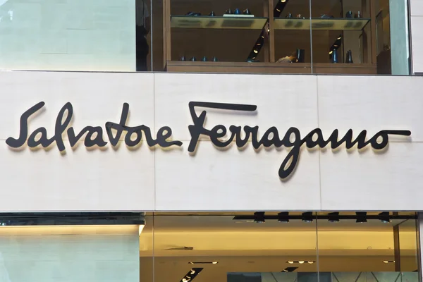 Salvatore Ferragamo company sign — Stock Photo, Image