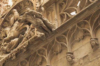 closeup Gotik Barselona (catalunya, İspanya)