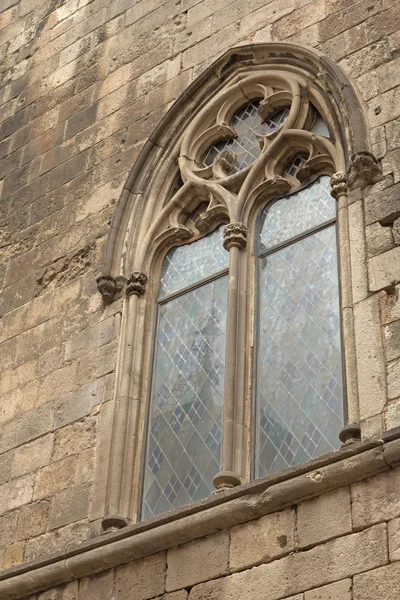 Ventana gótica (Barcelona ) — Foto de Stock