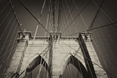 brooklyn Köprüsü (nyc Vintage Fotoğraf)