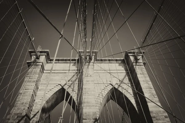 Foto vintage del puente de Brooklyn (NYC ) — Foto de Stock