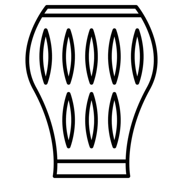 Amphore Urne Vase Vorhanden Ein Objekt Aus Ton Für Den — Stockvektor