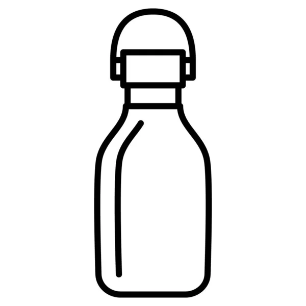 Thermoflasche Für Heiße Und Kalte Getränke Thermoskanne Form Einer Flasche — Stockvektor
