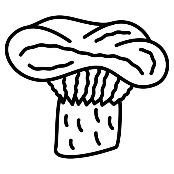 Saffron Milk Cap Mushroom Ginger Lamellar Edible Forest Mushroom Vector — 图库矢量图片