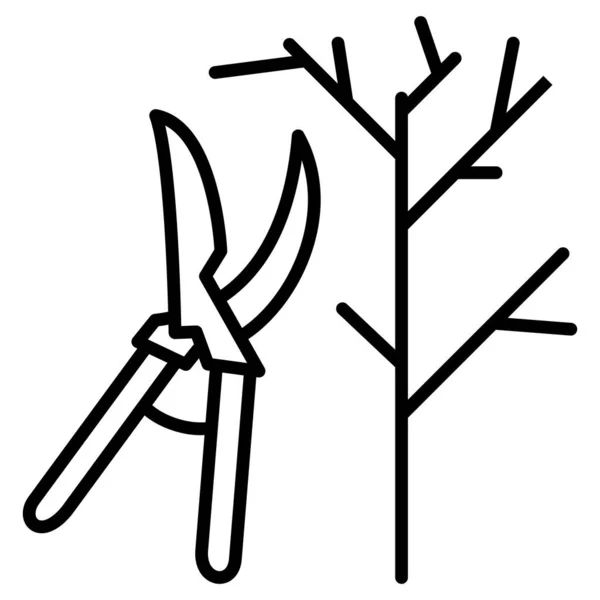 Topiary Pruning Trees Sanitation Garden Garden Scissors Pruning Shears Tree — Stock vektor