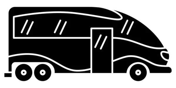 Wohnmobil Freizeitfahrzeug Wohnwagen Wohnmobil Für Familien Ausflug Für Touristen Reisende — Stockvektor