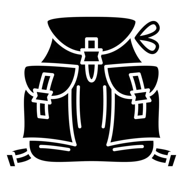 Рюкзак Пішохідна Сумка Великі Просторі Відсіки Зовні Рюкзак Туристів Мандрівників — стоковий вектор