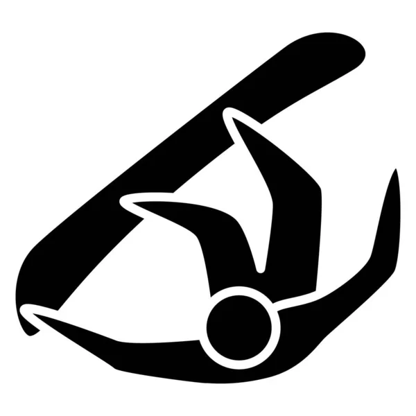 Figura Deskorolce Góry Nogami Akrobacja Deskorolce Sporty Zimowe Sporty Olimpijskie — Wektor stockowy