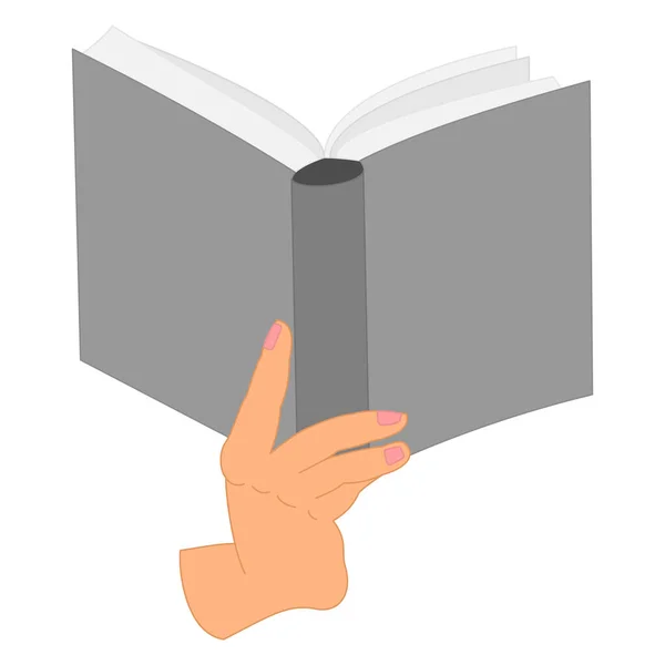 An Image Of A Hand Opening Book. Royalty Free SVG, Cliparts, Vectors, and  Stock Illustration. Image 12488814.