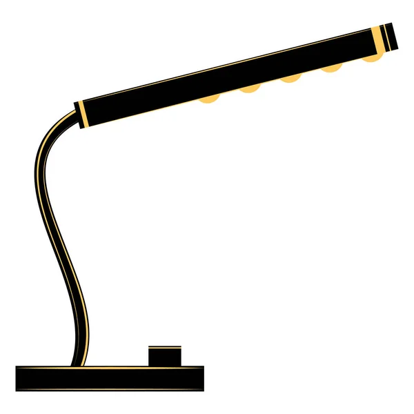 Tischlampe Für Lokale Beleuchtung Tragbare Lampe Schlankes Gehäuse Für Kleine — Stockvektor