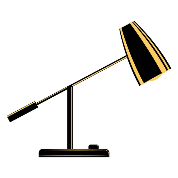 Tischlampe Für Lokale Beleuchtung Tragbare Lampe Funktionsständer Mit Einem Twist — Stockvektor