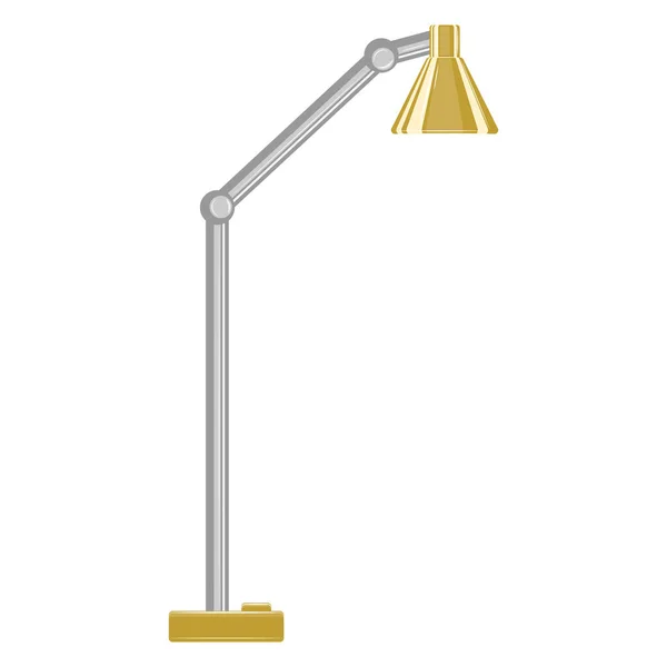 Stehlampe Für Hause Büro Orangefarbener Lampenschirm Stativ Mit Halterung Lampenschirmdesign lizenzfreie Stockvektoren