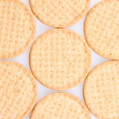 gri arka plan üzerinde birkaç tur bisküvi