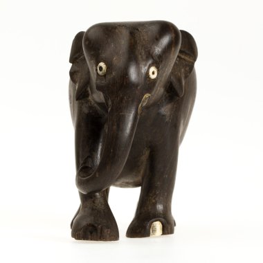 Very old ivory statue of an elephant