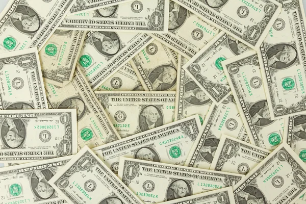 Seamlessly tileable and repeatable 1 dollar bills — Stock Photo, Image