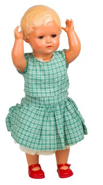 Çok eski bebek bez bebek (1940'larda)