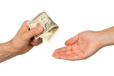 erkek ve kadın arasında para transferi