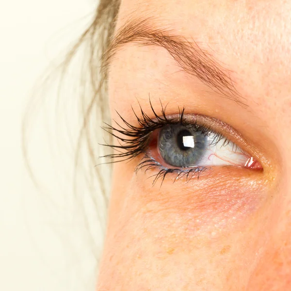 Women eye, close-up, blue — Stock Photo, Image