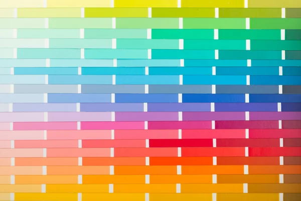 Colour card (paper) with various colors — Stock Photo, Image