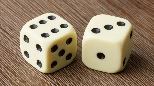 Two dice isolated — Stock Photo, Image