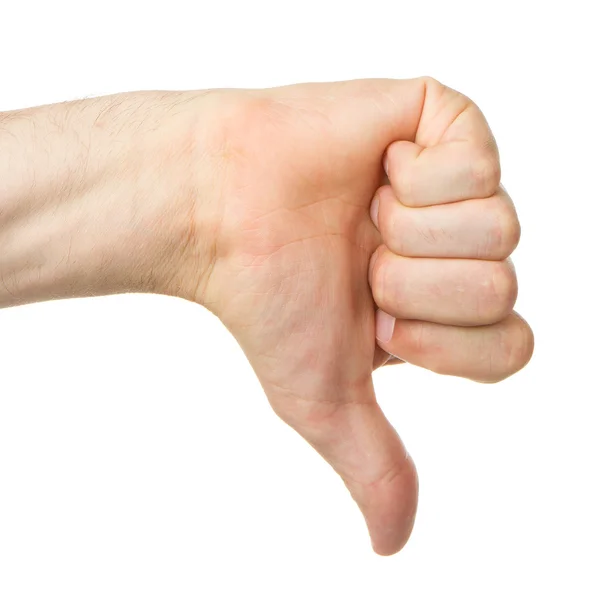 Afbeelding van een mans hand tonen duim — Stockfoto